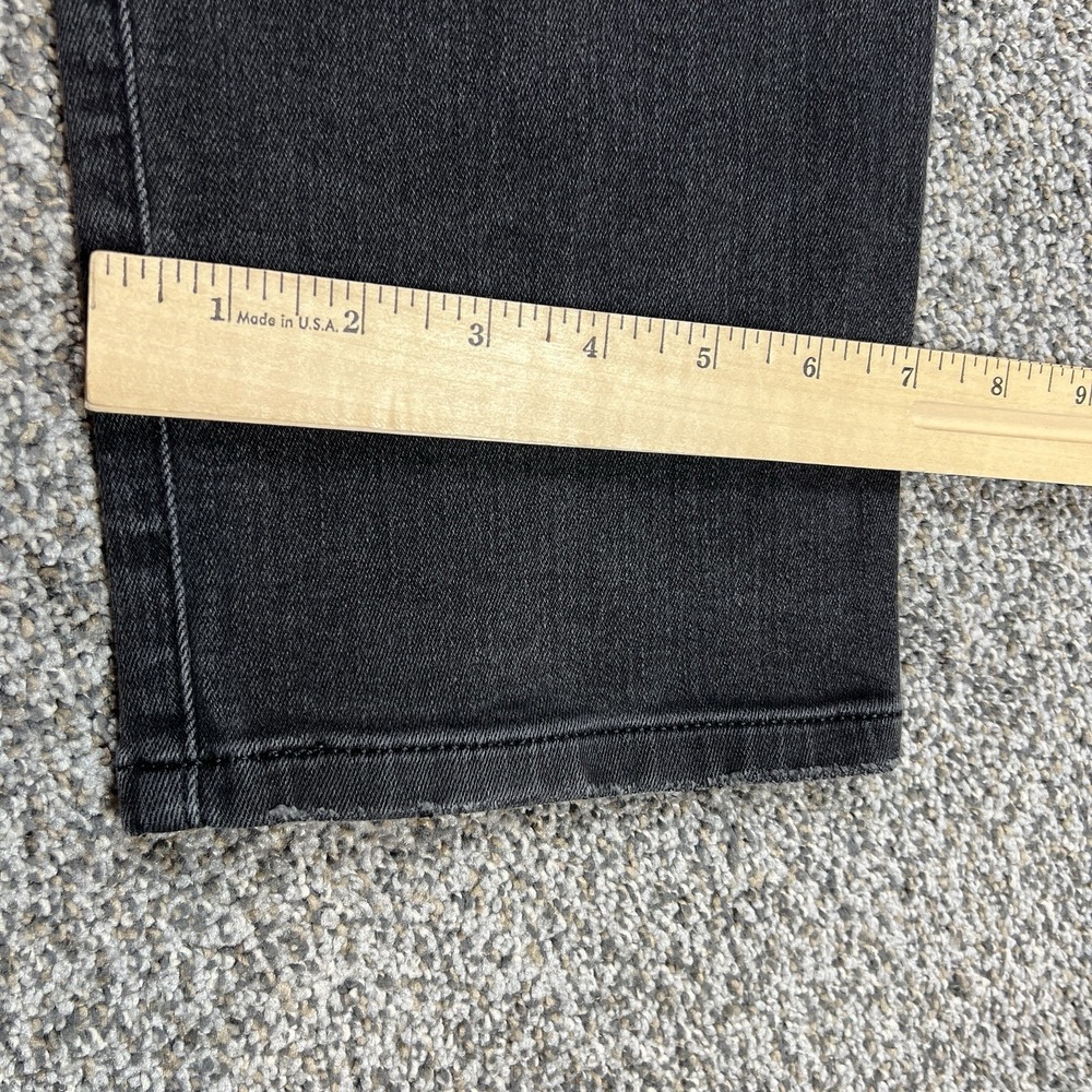 Express Jeans Mens 32x32 Black Rocco Slim‎ Straight Dark Wash Stretch Denim - Picture 9 of 12